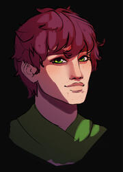 Zavier por @airiruriru es un chaval de aprox 21 añon, con pelo castaño oscuro corto y los ojos verdes